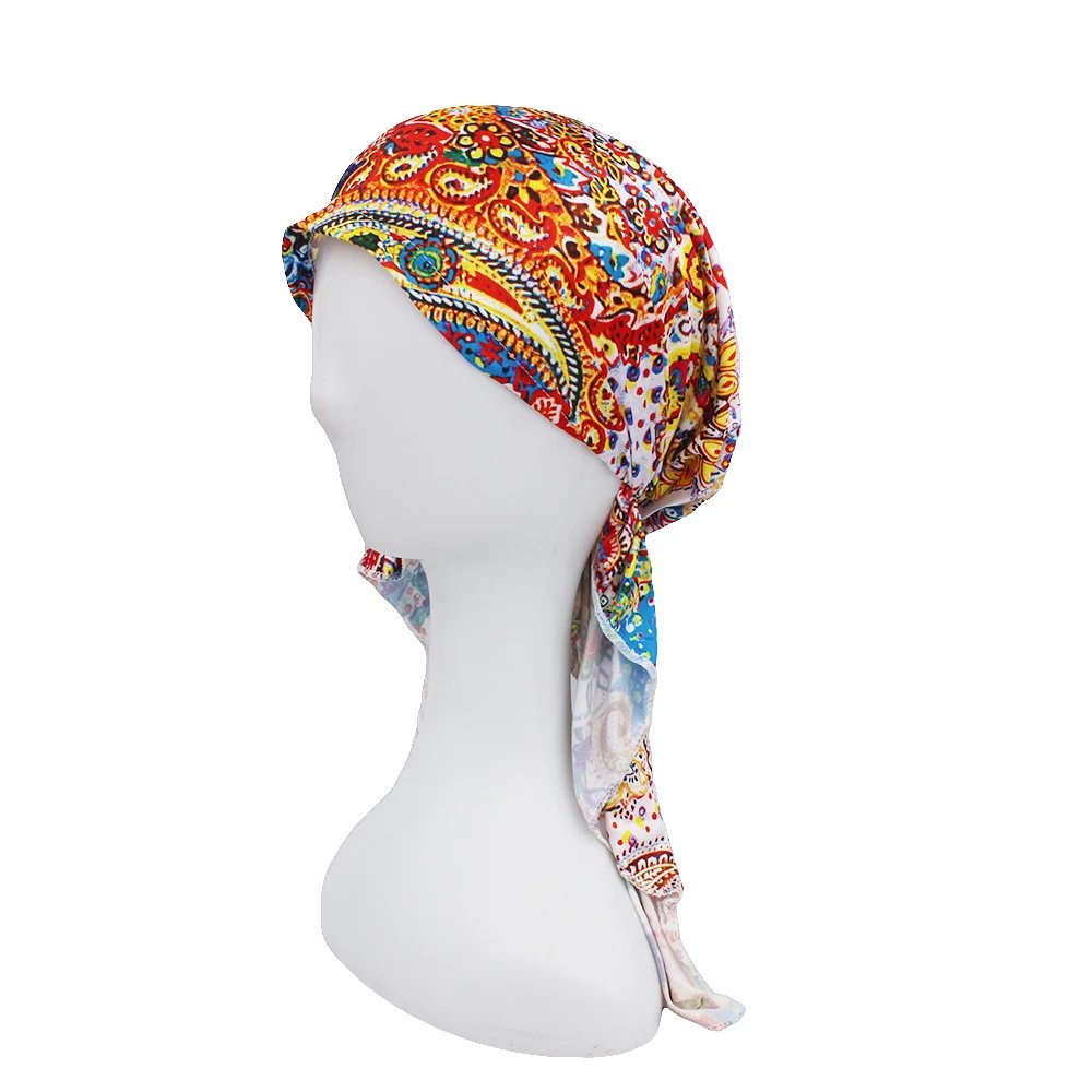 Chemo Skullies Beanie Girl Traditional Design Bandanas Women Turban Head Wrap For Hair Loss Cap Headwear Lady Rural Female HT229 Chemo Skullies Beanie Girl Traditional Design Bandanas Women Turban Head Wrap For Hair Loss Cap Headwear Lady Rural Female HT229