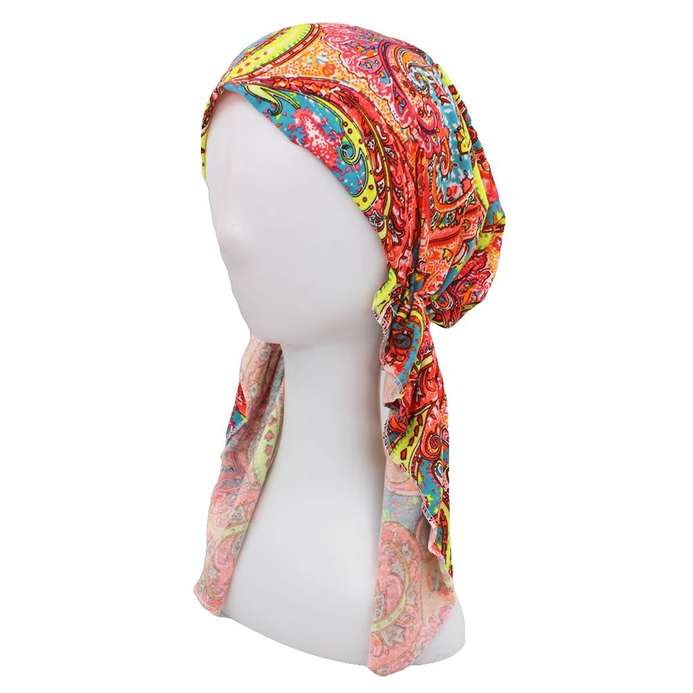 Chemo Skullies Beanie Girl Traditional Design Bandanas Women Turban Head Wrap For Hair Loss Cap Headwear Lady Rural Female HT229 Chemo Skullies Beanie Girl Traditional Design Bandanas Women Turban Head Wrap For Hair Loss Cap Headwear Lady Rural Female HT229