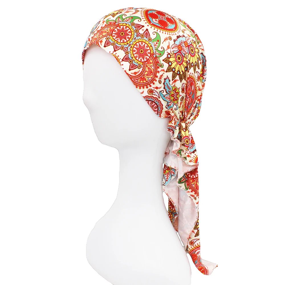 Chemo Skullies Beanie Girl Traditional Design Bandanas Women Turban Head Wrap For Hair Loss Cap Headwear Lady Rural Female HT229 Chemo Skullies Beanie Girl Traditional Design Bandanas Women Turban Head Wrap For Hair Loss Cap Headwear Lady Rural Female HT229