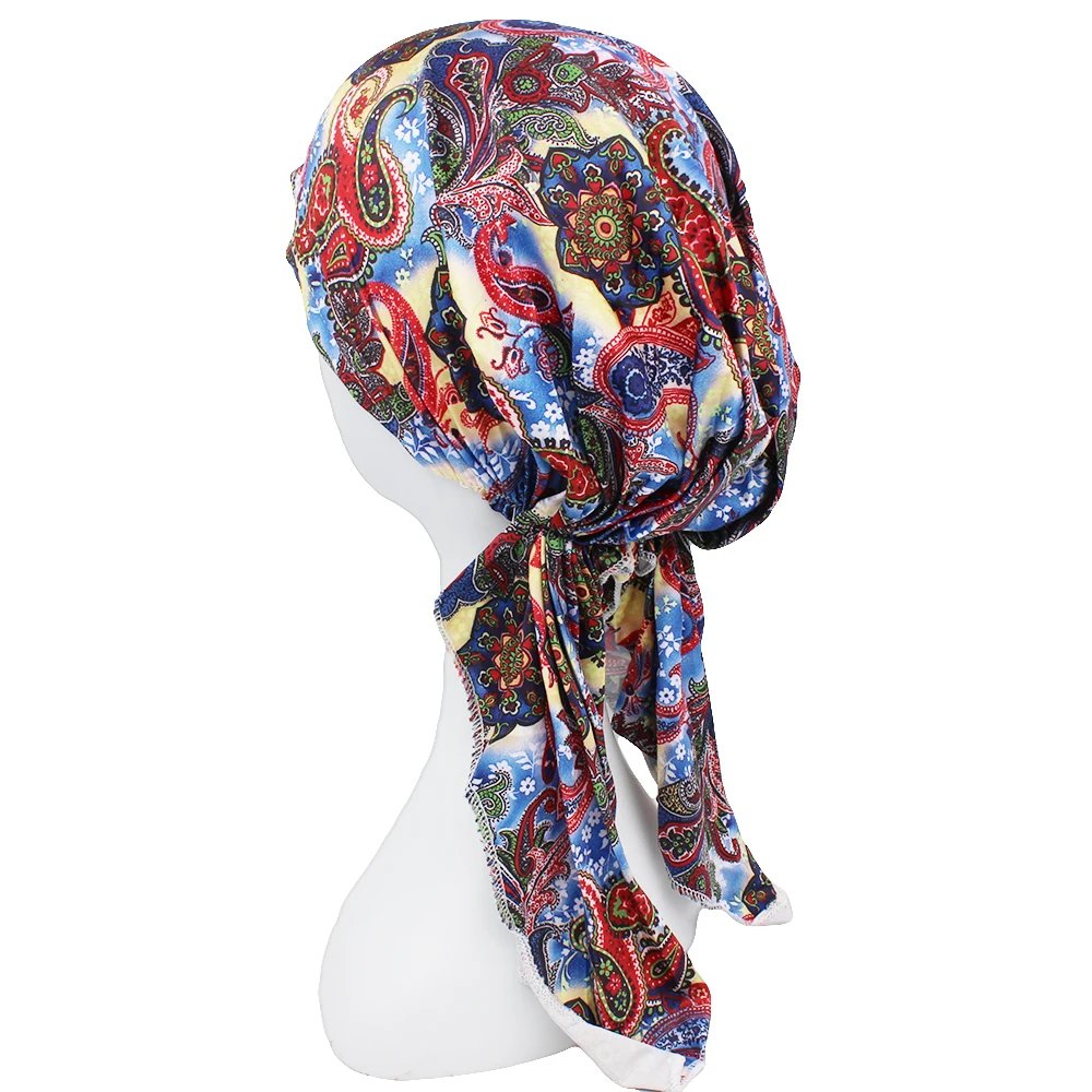 Chemo Skullies Beanie Girl Traditional Design Bandanas Women Turban Head Wrap For Hair Loss Cap Headwear Lady Rural Female HT229 Chemo Skullies Beanie Girl Traditional Design Bandanas Women Turban Head Wrap For Hair Loss Cap Headwear Lady Rural Female HT229
