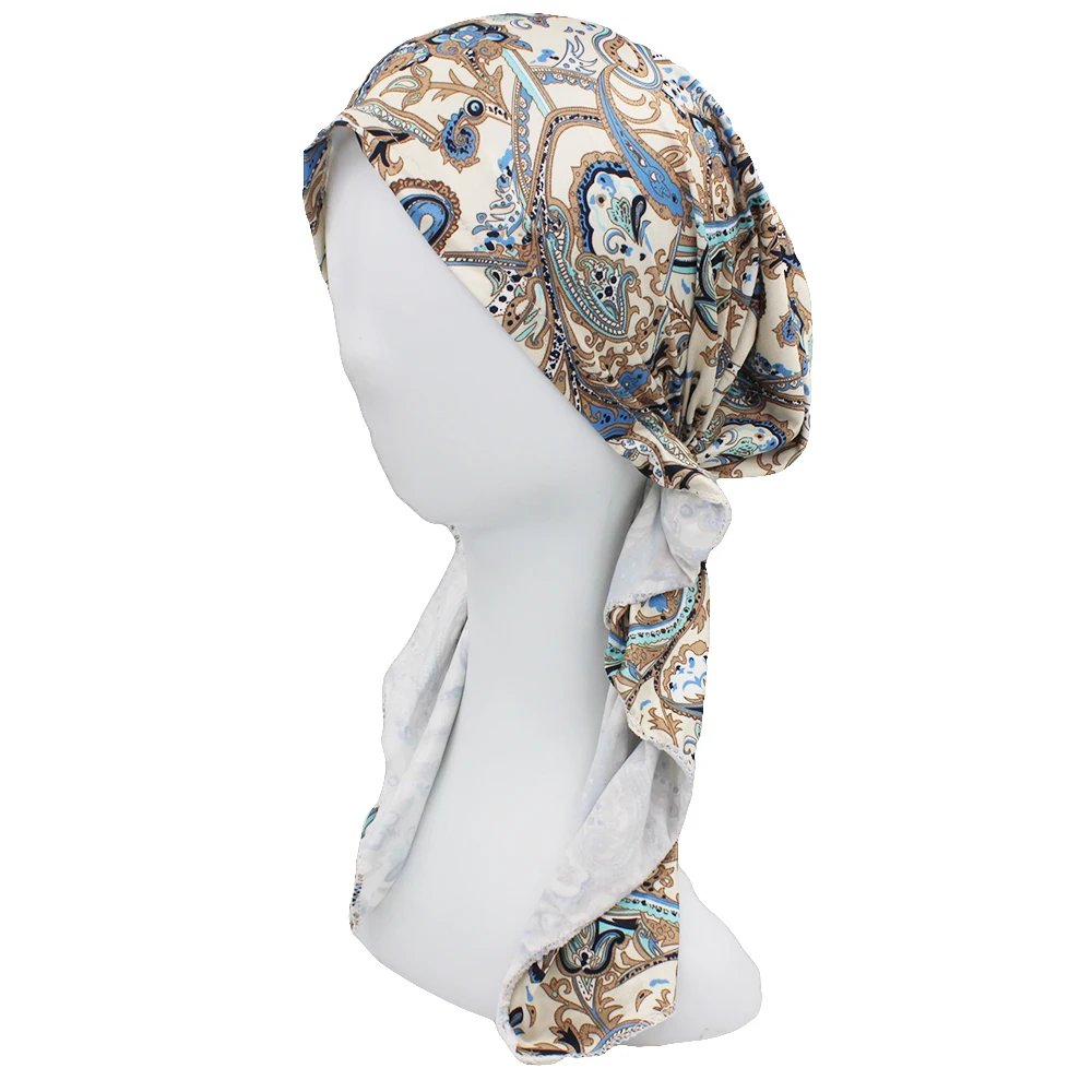 Chemo Skullies Beanie Girl Traditional Design Bandanas Women Turban Head Wrap For Hair Loss Cap Headwear Lady Rural Female HT229 Chemo Skullies Beanie Girl Traditional Design Bandanas Women Turban Head Wrap For Hair Loss Cap Headwear Lady Rural Female HT229