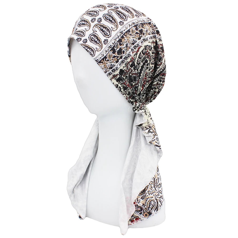 Chemo Skullies Beanie Girl Traditional Design Bandanas Women Turban Head Wrap For Hair Loss Cap Headwear Lady Rural Female HT229 Chemo Skullies Beanie Girl Traditional Design Bandanas Women Turban Head Wrap For Hair Loss Cap Headwear Lady Rural Female HT229