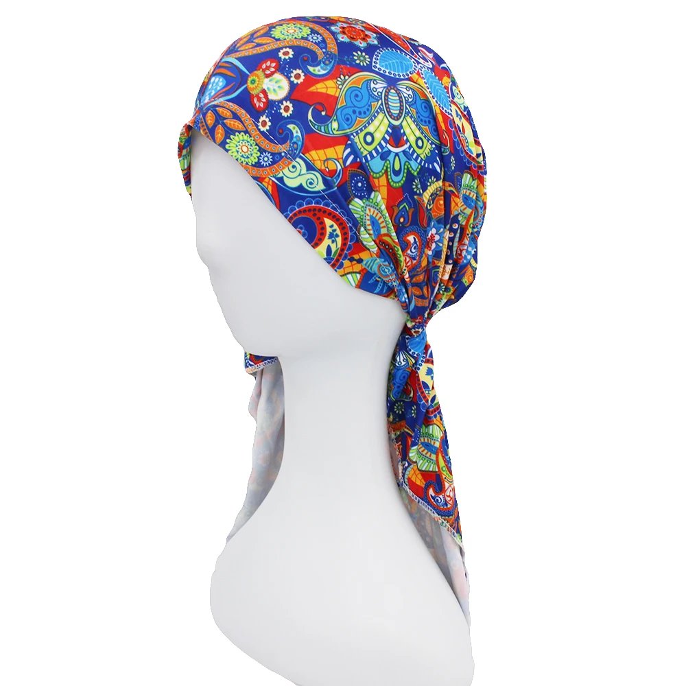 Chemo Skullies Beanie Girl Traditional Design Bandanas Women Turban Head Wrap For Hair Loss Cap Headwear Lady Rural Female HT229 Chemo Skullies Beanie Girl Traditional Design Bandanas Women Turban Head Wrap For Hair Loss Cap Headwear Lady Rural Female HT229