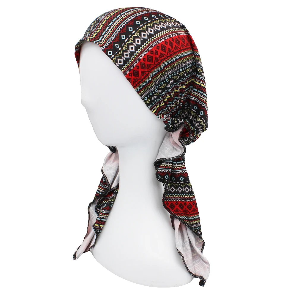 Chemo Skullies Beanie Girl Traditional Design Bandanas Women Turban Head Wrap For Hair Loss Cap Headwear Lady Rural Female HT229 Chemo Skullies Beanie Girl Traditional Design Bandanas Women Turban Head Wrap For Hair Loss Cap Headwear Lady Rural Female HT229