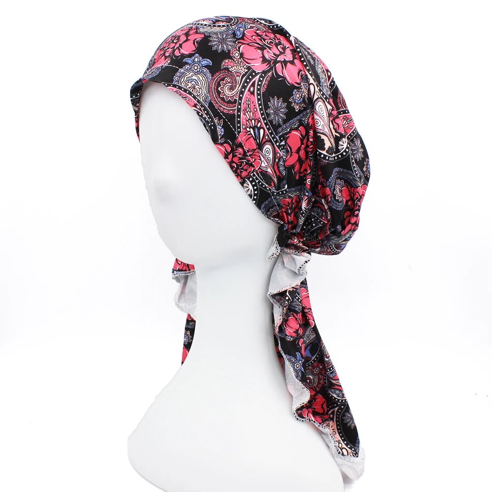 Chemo Skullies Beanie Girl Traditional Design Bandanas Women Turban Head Wrap For Hair Loss Cap Headwear Lady Rural Female HT229 Chemo Skullies Beanie Girl Traditional Design Bandanas Women Turban Head Wrap For Hair Loss Cap Headwear Lady Rural Female HT229