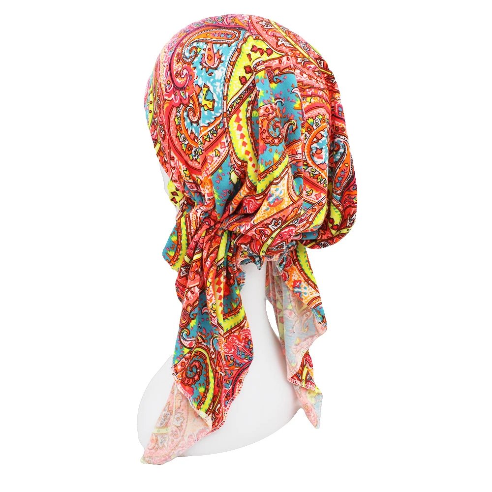 Chemo Skullies Beanie Girl Traditional Design Bandanas Women Turban Head Wrap For Hair Loss Cap Headwear Lady Rural Female HT229 Chemo Skullies Beanie Girl Traditional Design Bandanas Women Turban Head Wrap For Hair Loss Cap Headwear Lady Rural Female HT229
