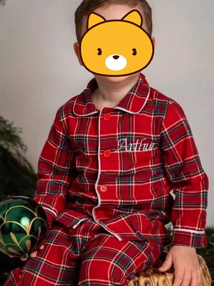 Christmas Cotton Carnival Mother Kids Ruffle Boys And Girl Baby Clothes Pajamas Sets Sibling Family Matching Pyjamas Sets