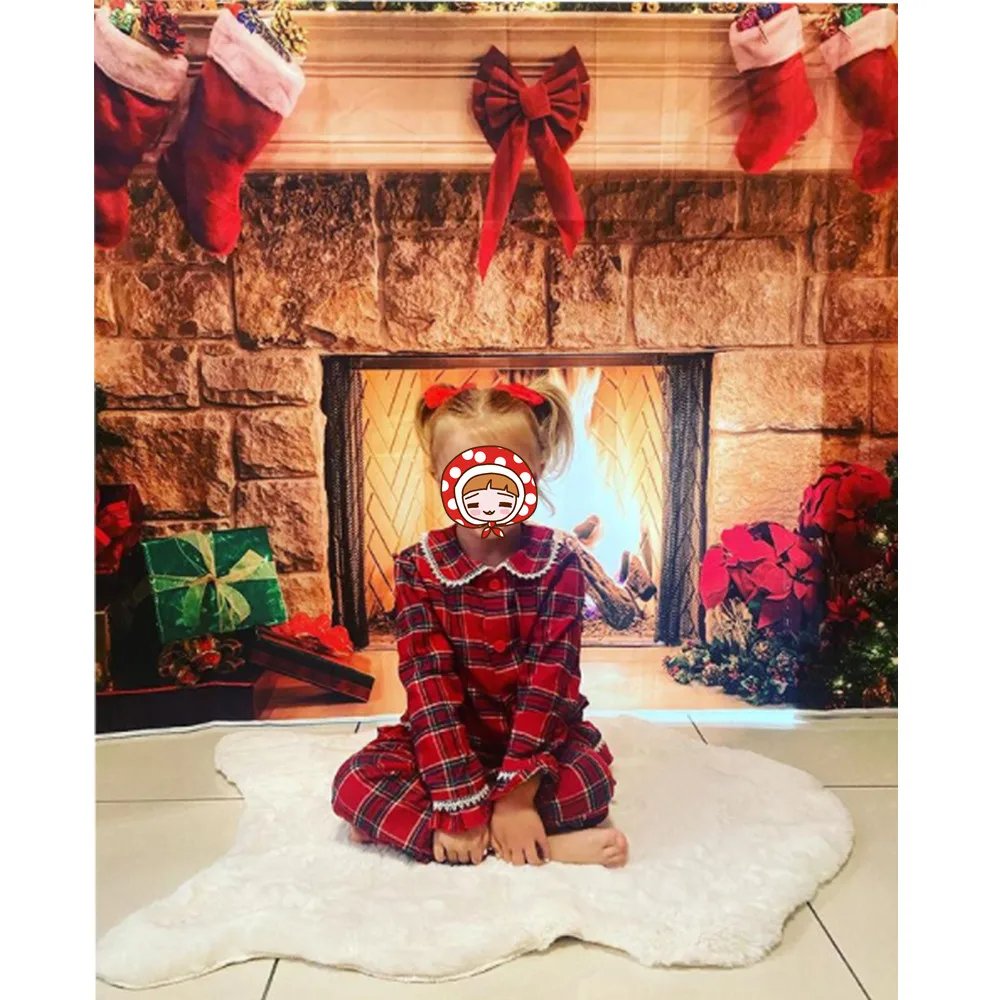 Christmas Cotton Carnival Mother Kids Ruffle Boys And Girl Baby Clothes Pajamas Sets Sibling Family Matching Pyjamas Sets