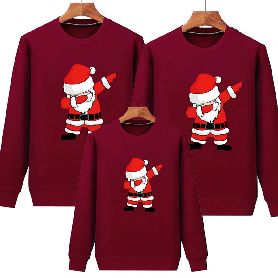 Fashion Christmas Sweaters High Quality Sweatshirt Tops Christmas Pajamas Family Mother Baby Daughter Cotton Matching Clothes Fashion Christmas Sweaters High Quality Sweatshirt Tops Christmas Pajamas Family Mother Baby Daughter Cotton Matching Clothes