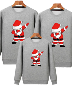 Fashion Christmas Sweaters High Quality Sweatshirt Tops Christmas Pajamas Family Mother Baby Daughter Cotton Matching Clothes