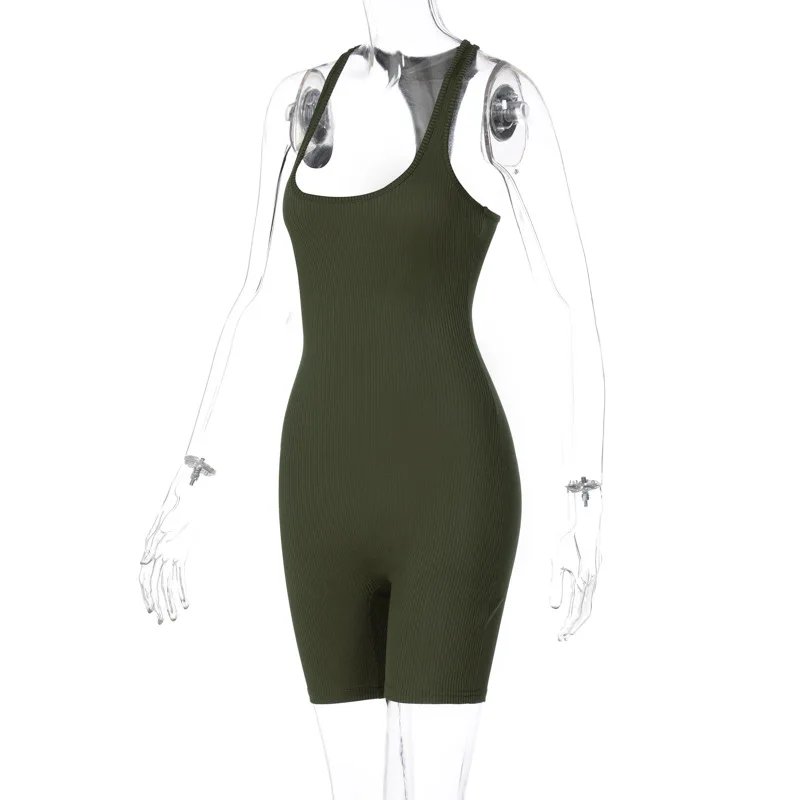 Summer Playsuit Basic Romper Solid Jumpsuit For Women Outfit Crop Top Skinny Shorts Bodycon Bodysuit Sports Casual Ropa De Mujer Summer Playsuit Basic Romper Solid Jumpsuit For Women Outfit Crop Top Skinny Shorts Bodycon Bodysuit Sports Casual Ropa De Mujer