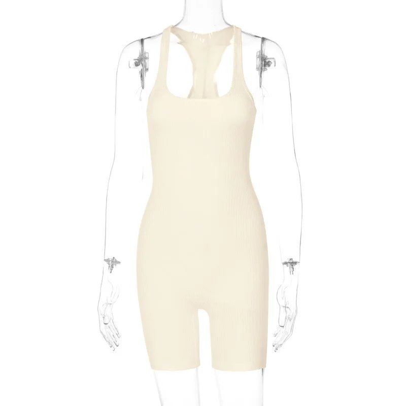Summer Playsuit Basic Romper Solid Jumpsuit For Women Outfit Crop Top Skinny Shorts Bodycon Bodysuit Sports Casual Ropa De Mujer Summer Playsuit Basic Romper Solid Jumpsuit For Women Outfit Crop Top Skinny Shorts Bodycon Bodysuit Sports Casual Ropa De Mujer