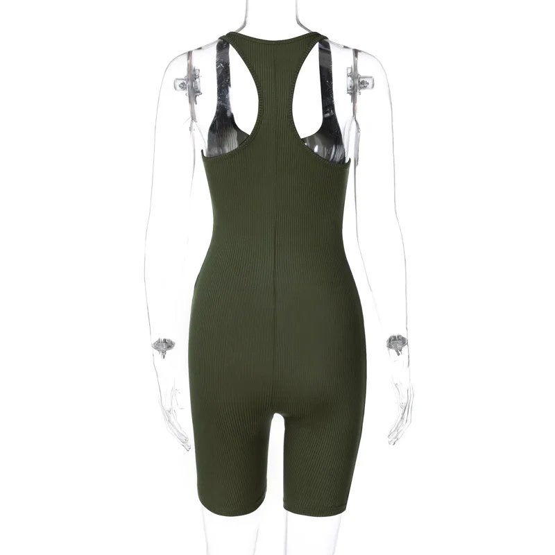 Summer Playsuit Basic Romper Solid Jumpsuit For Women Outfit Crop Top Skinny Shorts Bodycon Bodysuit Sports Casual Ropa De Mujer Summer Playsuit Basic Romper Solid Jumpsuit For Women Outfit Crop Top Skinny Shorts Bodycon Bodysuit Sports Casual Ropa De Mujer