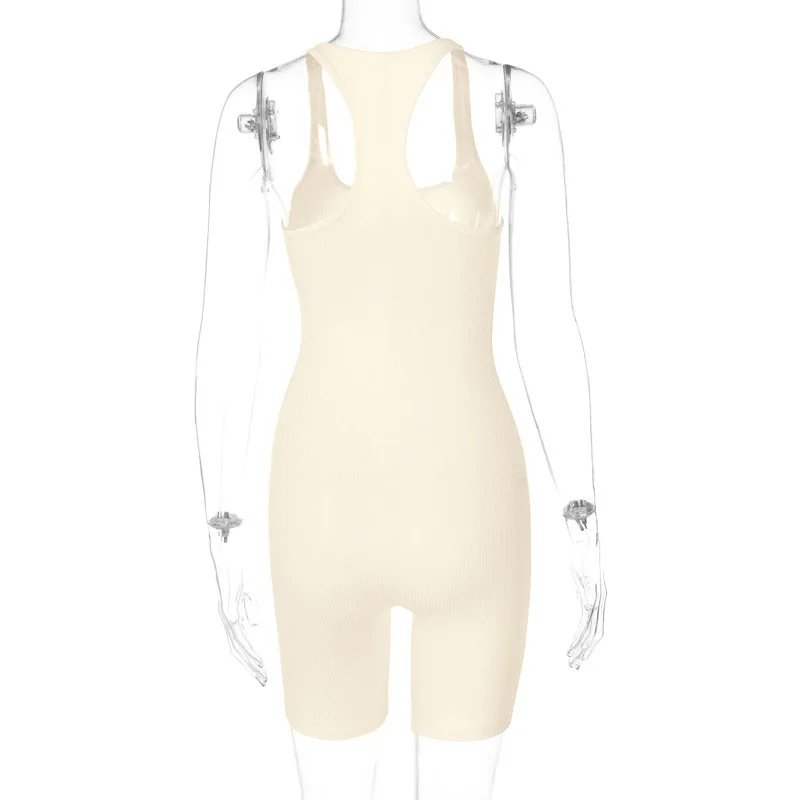 Summer Playsuit Basic Romper Solid Jumpsuit For Women Outfit Crop Top Skinny Shorts Bodycon Bodysuit Sports Casual Ropa De Mujer Summer Playsuit Basic Romper Solid Jumpsuit For Women Outfit Crop Top Skinny Shorts Bodycon Bodysuit Sports Casual Ropa De Mujer