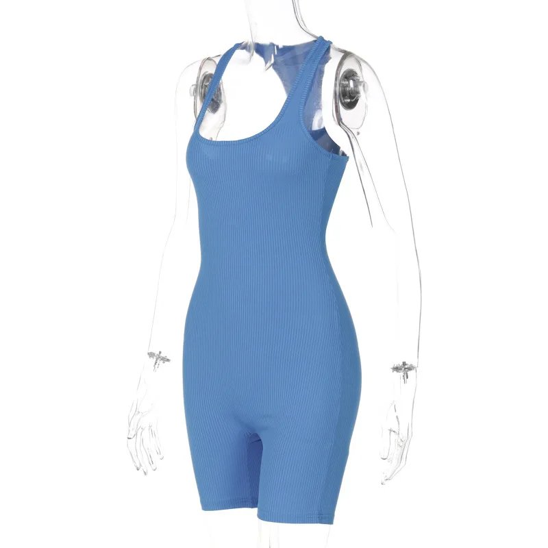 Summer Playsuit Basic Romper Solid Jumpsuit For Women Outfit Crop Top Skinny Shorts Bodycon Bodysuit Sports Casual Ropa De Mujer Summer Playsuit Basic Romper Solid Jumpsuit For Women Outfit Crop Top Skinny Shorts Bodycon Bodysuit Sports Casual Ropa De Mujer