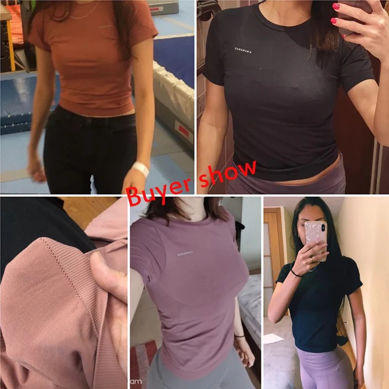 Peeli Women Yoga Top Seamless Sport T Shirts Fitness Clothes Short Sleeve Yoga Shirt Gym Top Running Active Wear Sport Top Femme Peeli Women Yoga Top Seamless Sport T Shirts Fitness Clothes Short Sleeve Yoga Shirt Gym Top Running Active Wear Sport Top Femme