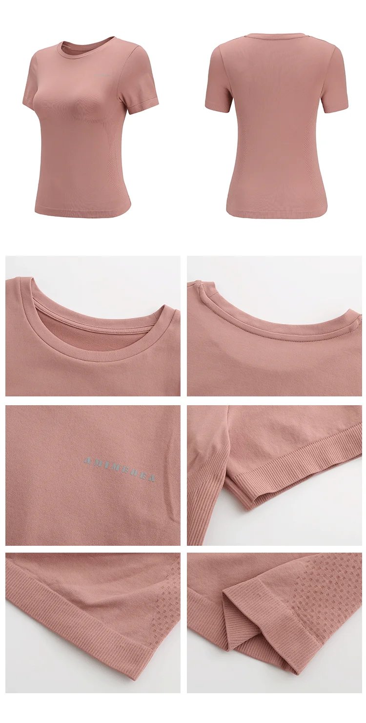 Peeli Women Yoga Top Seamless Sport T Shirts Fitness Clothes Short Sleeve Yoga Shirt Gym Top Running Active Wear Sport Top Femme Peeli Women Yoga Top Seamless Sport T Shirts Fitness Clothes Short Sleeve Yoga Shirt Gym Top Running Active Wear Sport Top Femme
