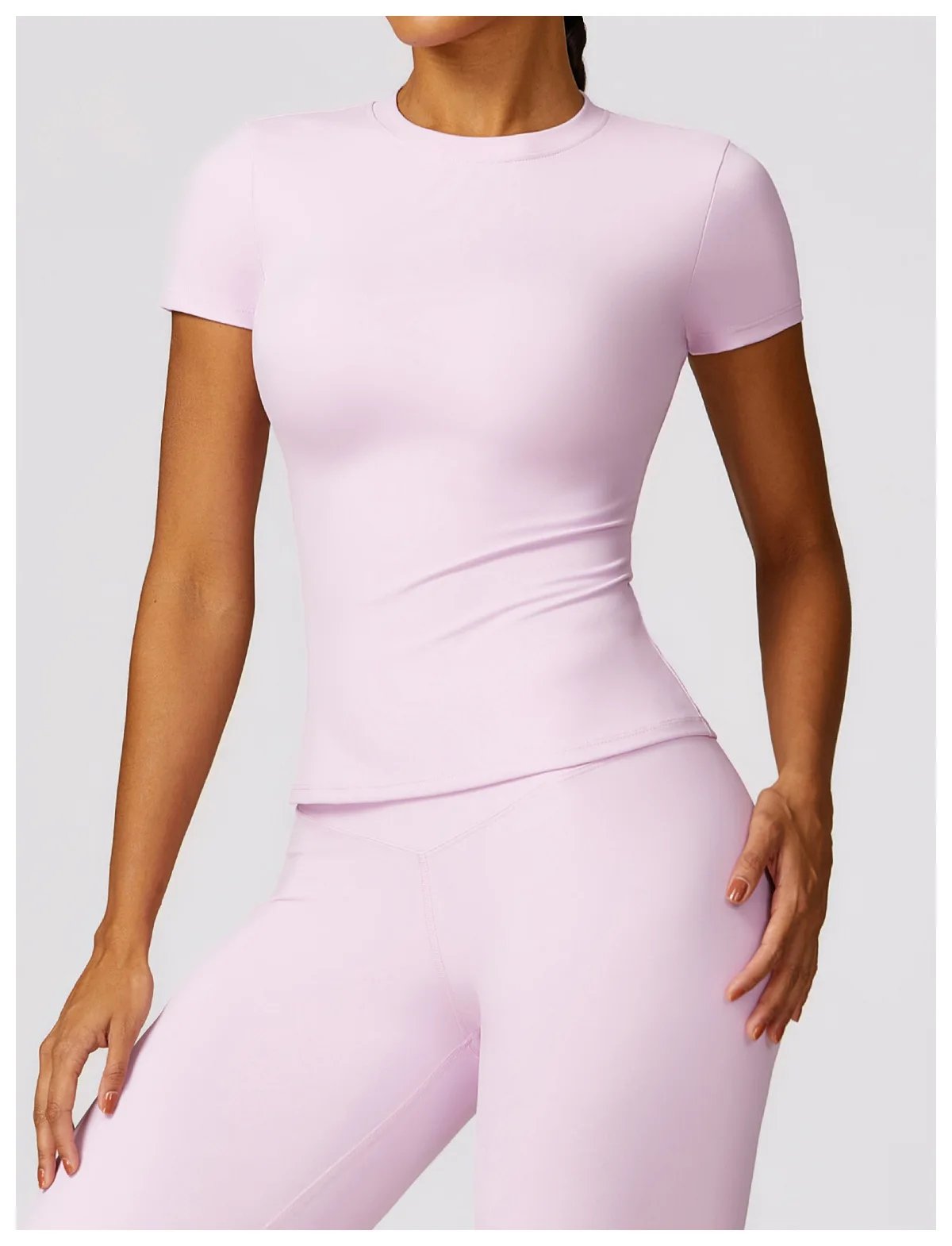 Yoga Shirts Women Top Quick Dry Running Tops Tights Push Up Workout Gym Clothes Female Short Sleeve Fitness Sports T-Shirts