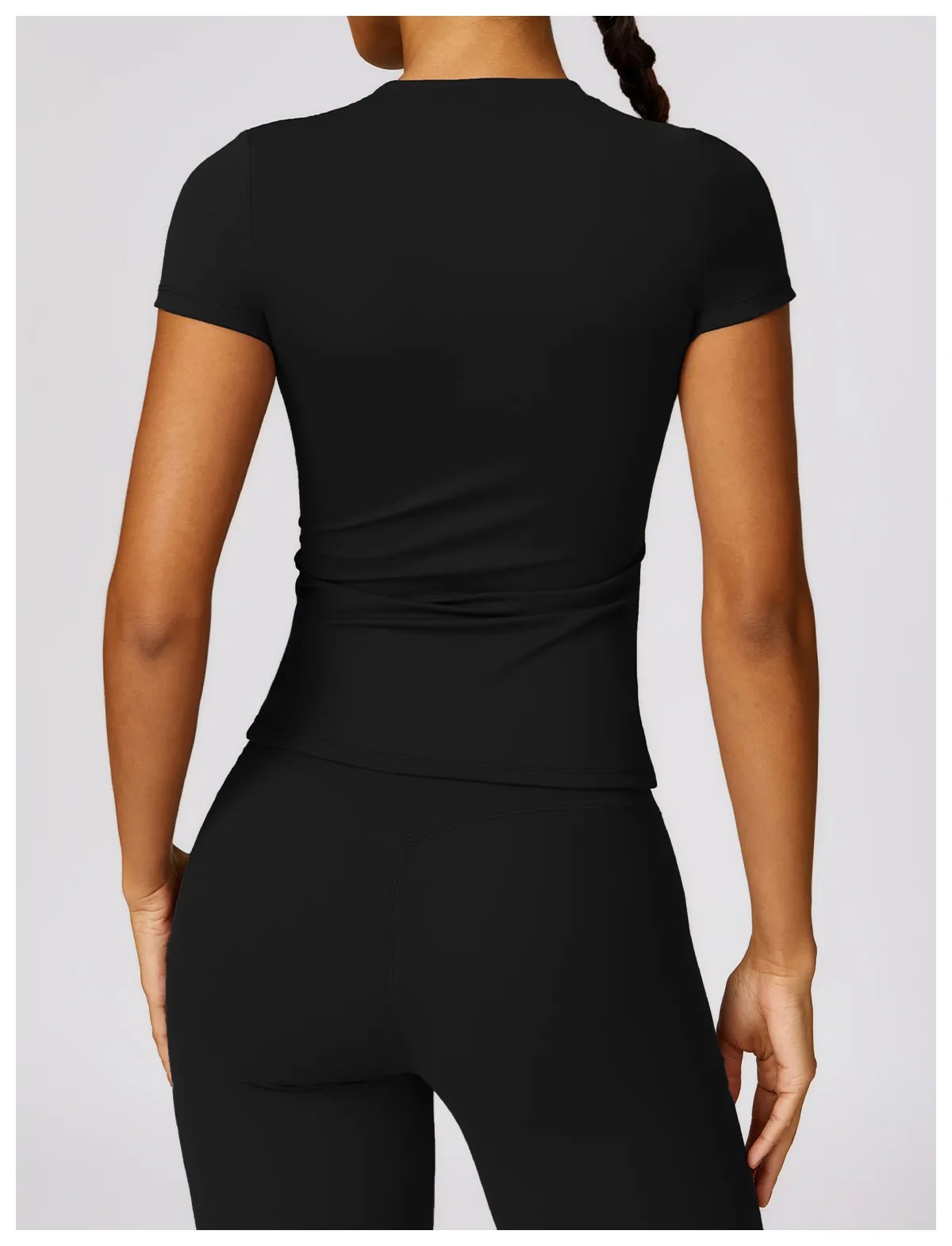 Yoga Shirts Women Top Quick Dry Running Tops Tights Push Up Workout Gym Clothes Female Short Sleeve Fitness Sports T-Shirts