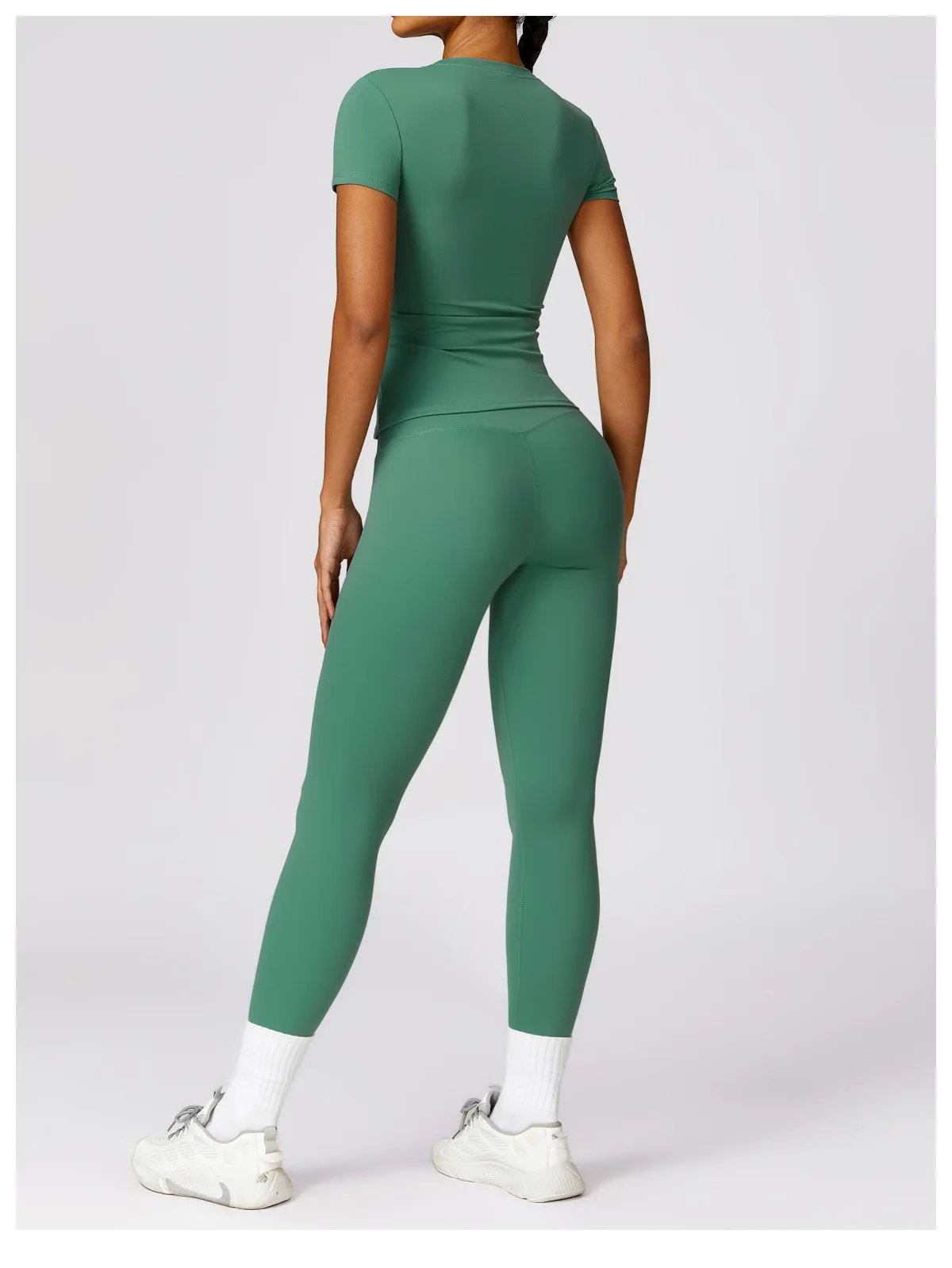 Yoga Shirts Women Top Quick Dry Running Tops Tights Push Up Workout Gym Clothes Female Short Sleeve Fitness Sports T-Shirts