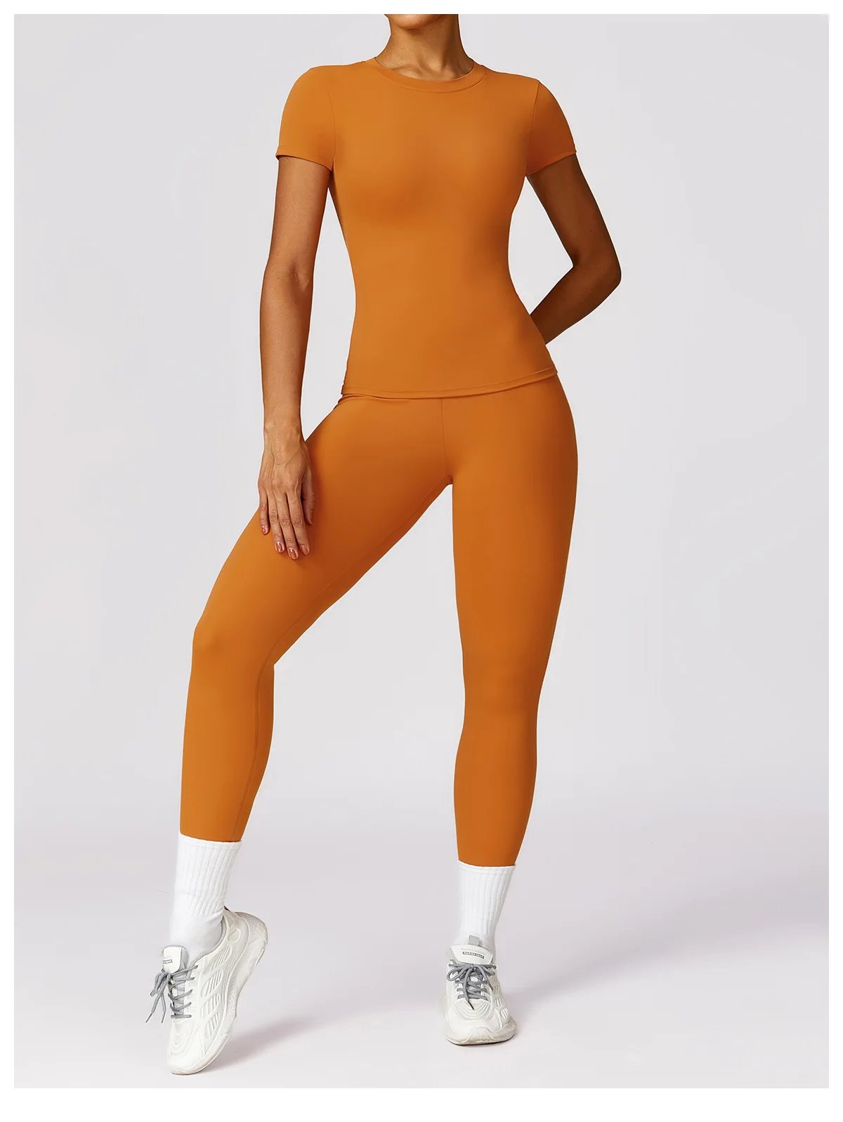 Yoga Shirts Women Top Quick Dry Running Tops Tights Push Up Workout Gym Clothes Female Short Sleeve Fitness Sports T-Shirts