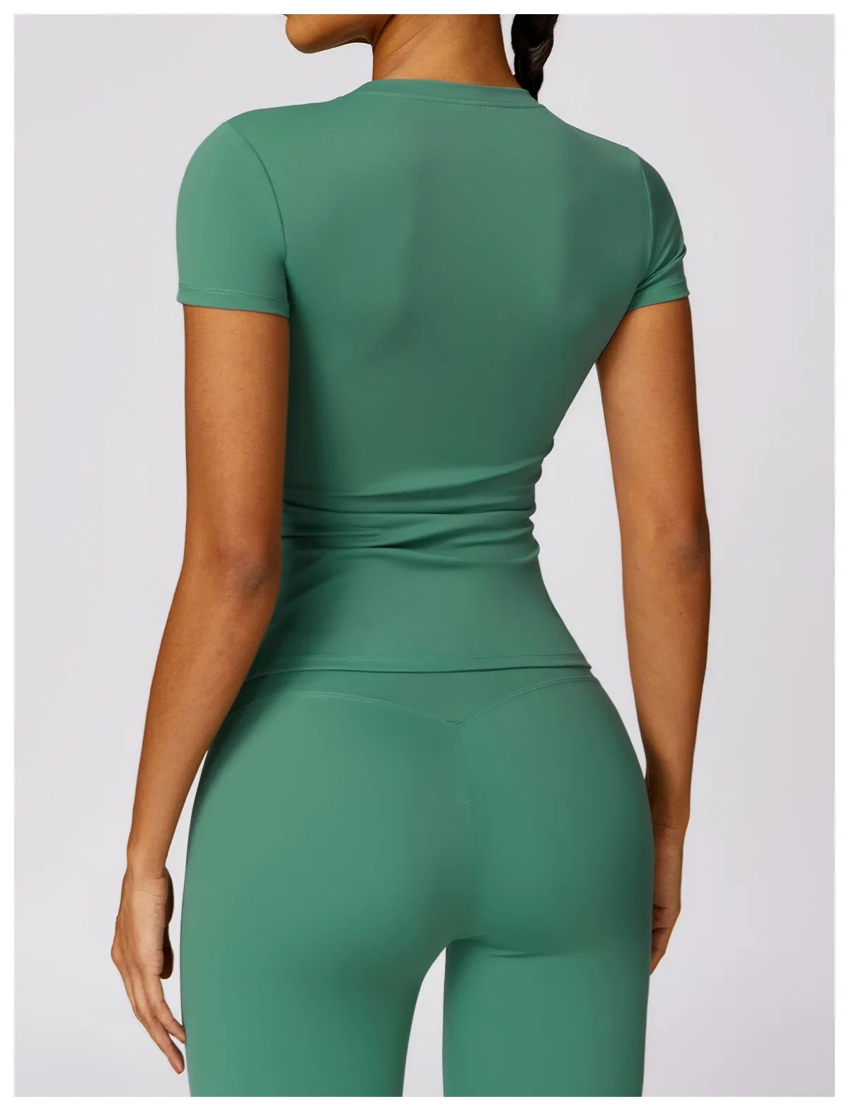 Yoga Shirts Women Top Quick Dry Running Tops Tights Push Up Workout Gym Clothes Female Short Sleeve Fitness Sports T-Shirts