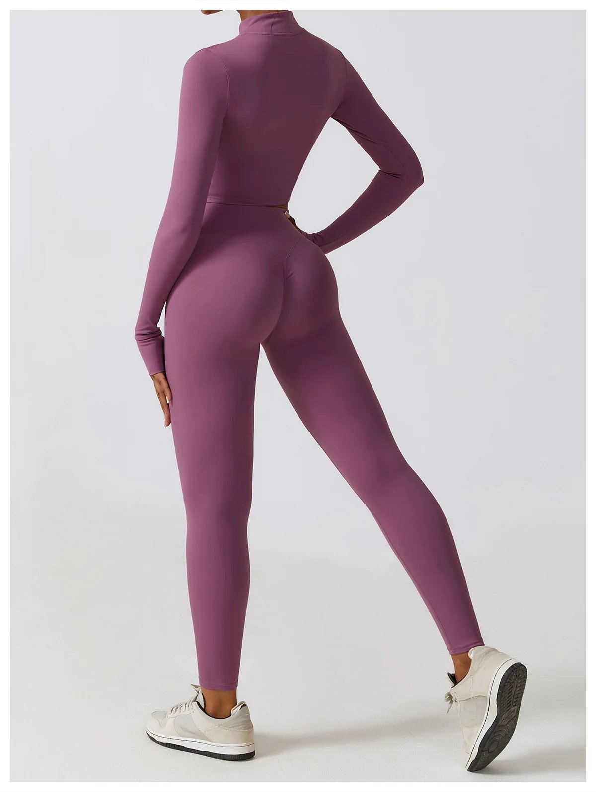 Women Jacket Slim Fit Yoga Long Sleeved Fitness Coat Yoga Crop Tops With Thumb Holes Gym Top Running Workout Push Up Yoga Shirts