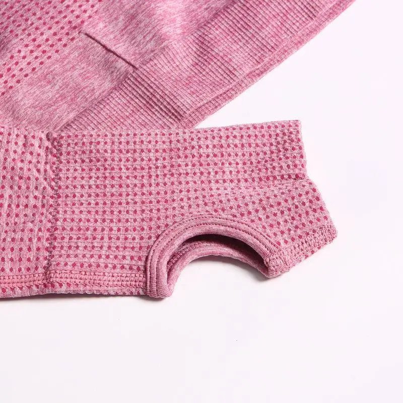 Seamless Yoga Set Women Sports Bra High Waist Push Up Leggings Long Sleeve Crop Top Gym Suits Workout Sportswear Fitness Outfit