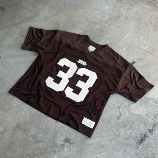Y2K Mesh T Shirt Retro Numeral Foam Printing Streetwear Men Women Harajuku Casual Oversized Nylon Breathable Unisex Short Sleeve