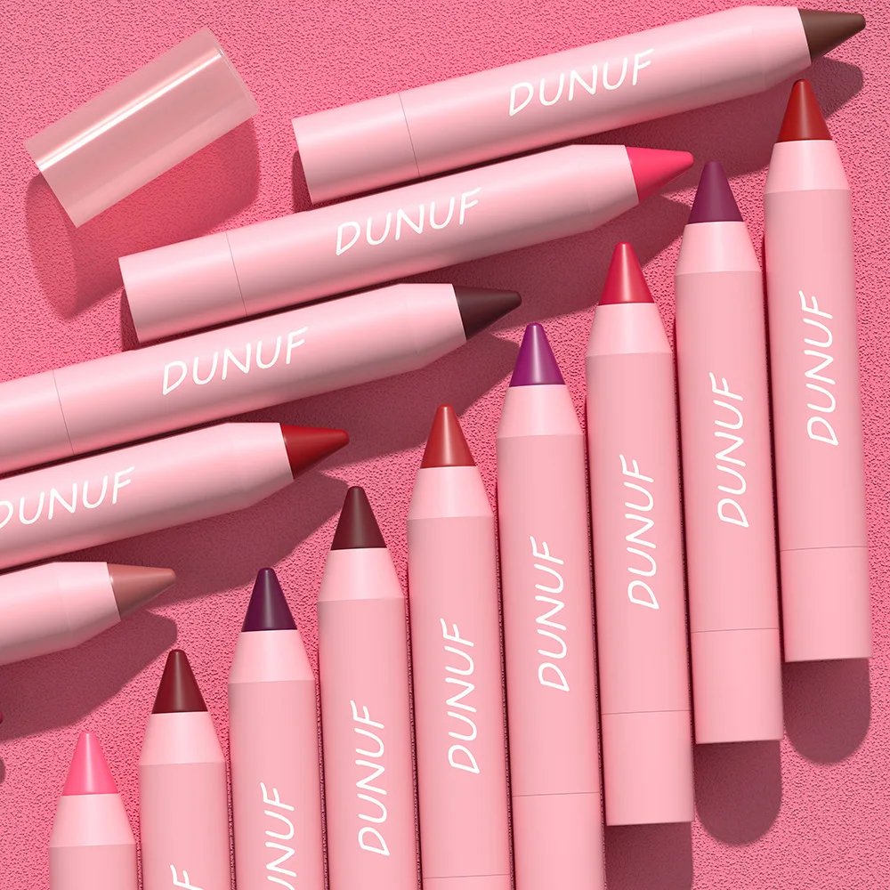 DUNUF Lipstick Pencil Waterproof Sexy Red Nude Purple Matte Tint Lipstick Lasting Lip liner Pen Longlasting Makeup Cosmetic DUNUF Lipstick Pencil Waterproof Sexy Red Nude Purple Matte Tint Lipstick Lasting Lip liner Pen Longlasting Makeup Cosmetic