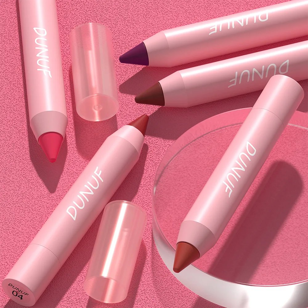 DUNUF Lipstick Pencil Waterproof Sexy Red Nude Purple Matte Tint Lipstick Lasting Lip liner Pen Longlasting Makeup Cosmetic DUNUF Lipstick Pencil Waterproof Sexy Red Nude Purple Matte Tint Lipstick Lasting Lip liner Pen Longlasting Makeup Cosmetic