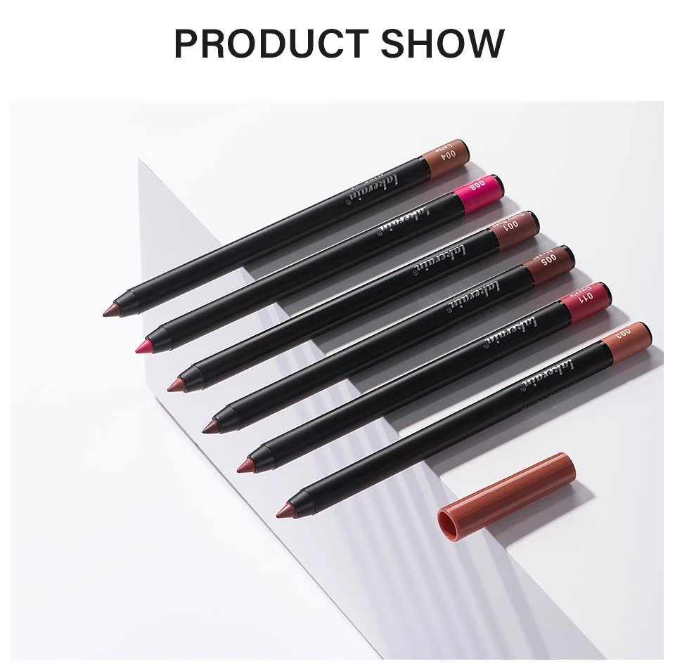 Lot Lip Pencils Set Pencil Lipstick Eyeliner Long Lasting Lip Liner Dark Brown Cosmetics Specific Lips Original Makeup Lipliner