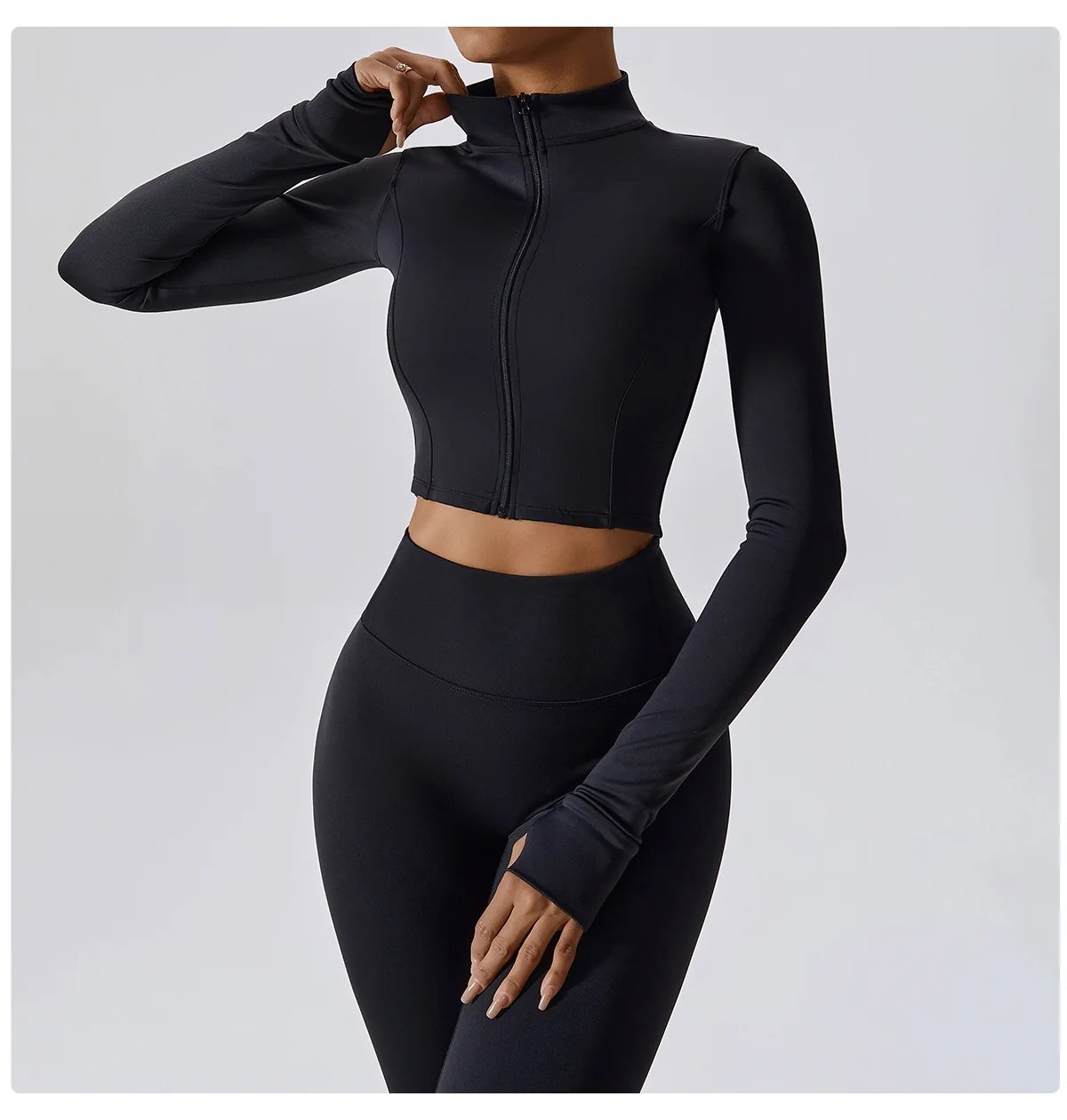 Yoga Set 3Pcs Sports Set Women Workout Suit Quick-Drying Yoga Clothes Gym Jackets Sportswear Female Running Jackets Set Women