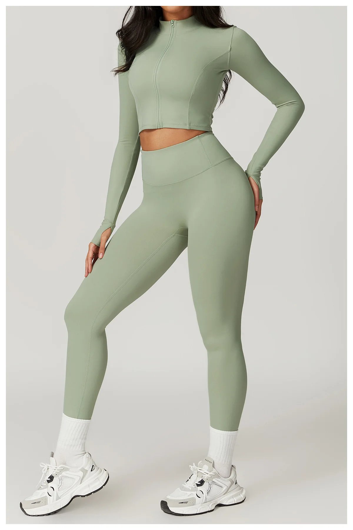 Yoga Set 3Pcs Sports Set Women Workout Suit Quick-Drying Yoga Clothes Gym Jackets Sportswear Female Running Jackets Set Women