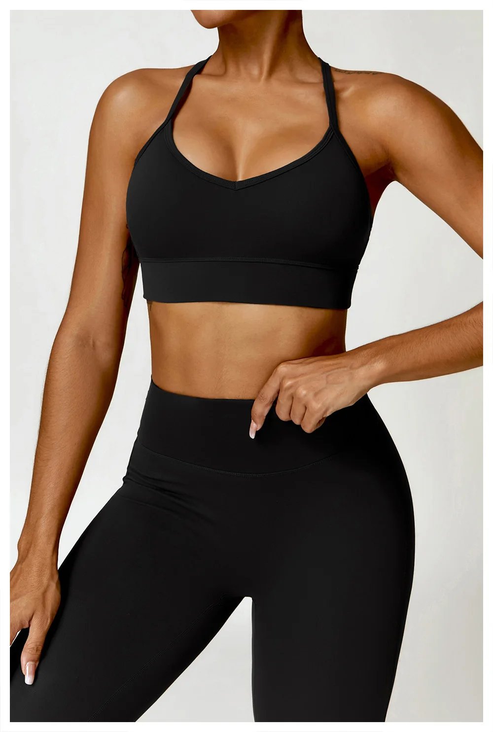 3PCS Seamless Sports Set Women Flared Pants Workout Suit Seamless Yoga Clothing Gym Bra Sportswear Female Running Jackets Set 