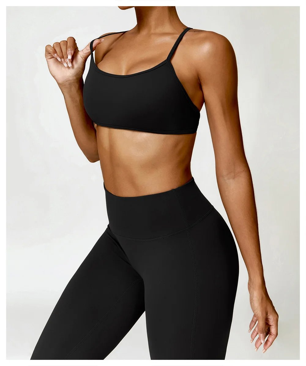 3PCS Seamless Sports Set Women Flared Pants Workout Suit Seamless Yoga Clothing Gym Bra Sportswear Female Running Jackets Set 