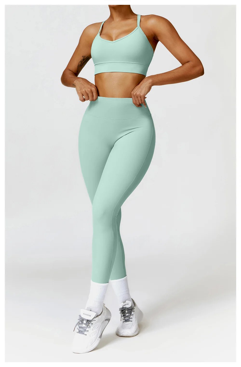 3PCS Seamless Sports Set Women Flared Pants Workout Suit Seamless Yoga Clothing Gym Bra Sportswear Female Running Jackets Set 