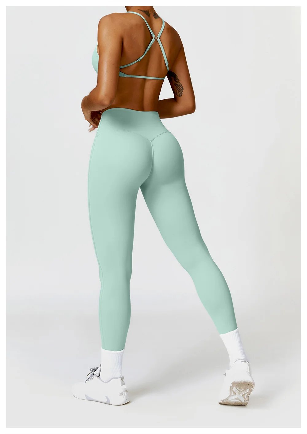 3PCS Seamless Sports Set Women Flared Pants Workout Suit Seamless Yoga Clothing Gym Bra Sportswear Female Running Jackets Set 