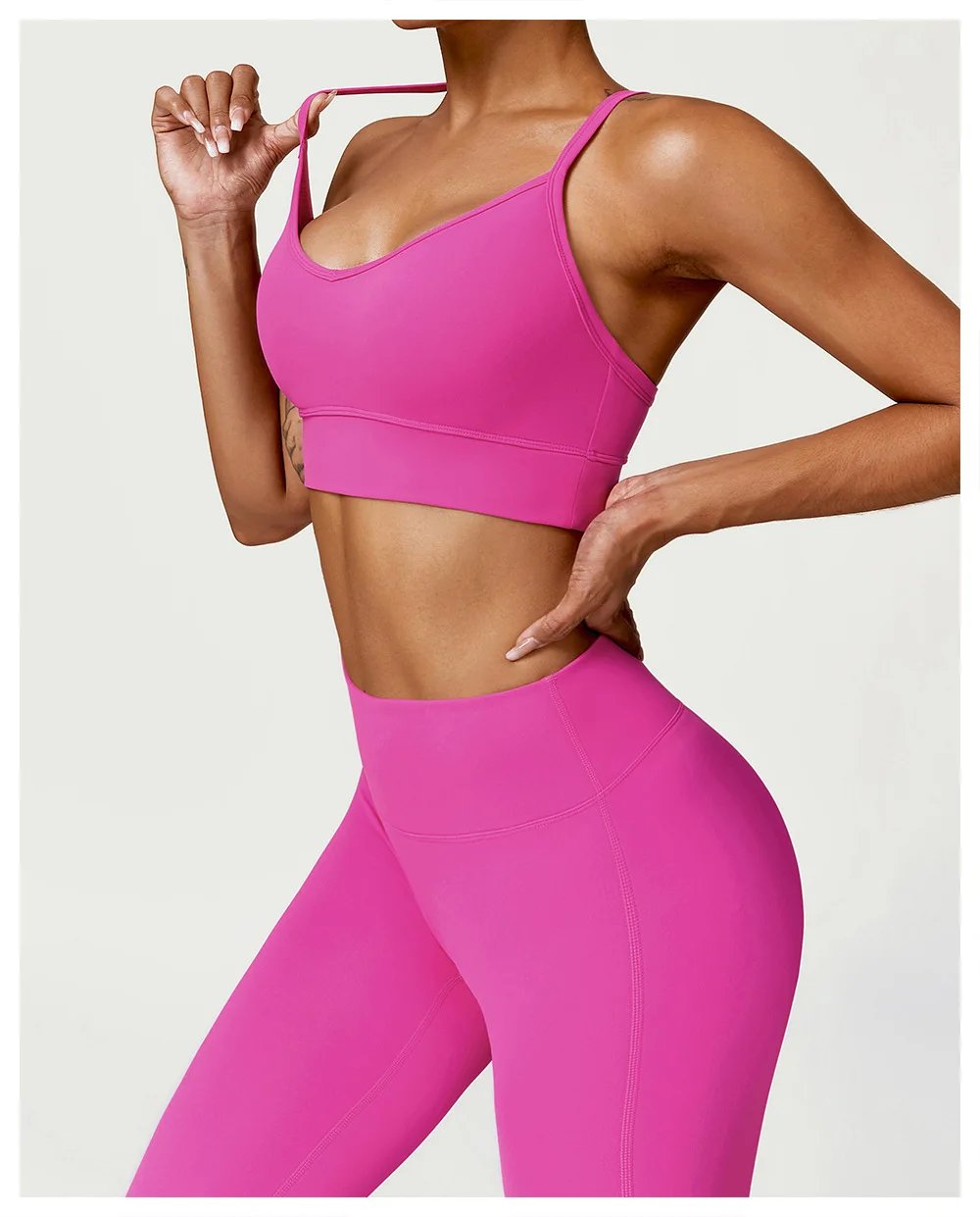 3PCS Seamless Sports Set Women Flared Pants Workout Suit Seamless Yoga Clothing Gym Bra Sportswear Female Running Jackets Set 