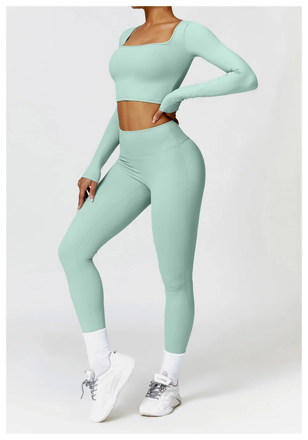 3PCS Seamless Sports Set Women Flared Pants Workout Suit Seamless Yoga Clothing Gym Bra Sportswear Female Running Jackets Set 