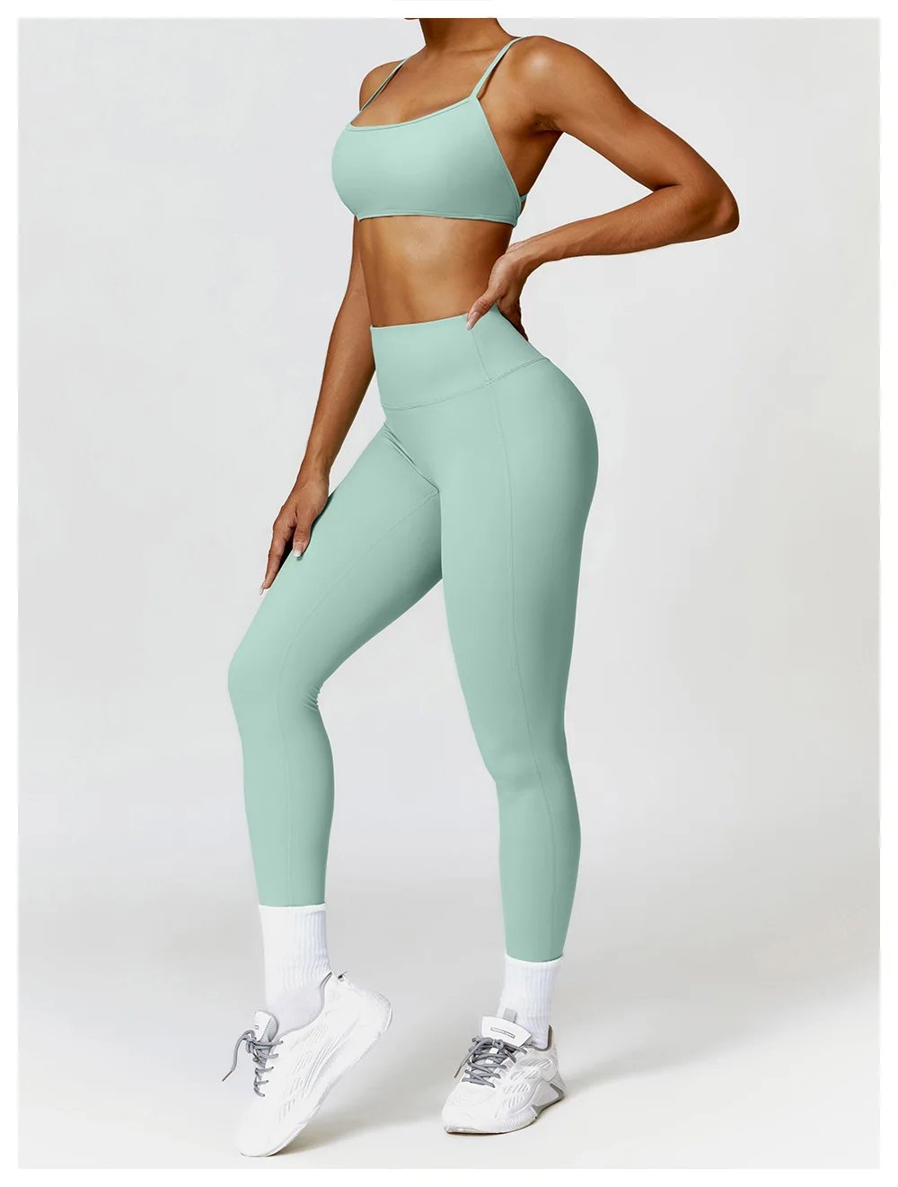 3PCS Seamless Sports Set Women Flared Pants Workout Suit Seamless Yoga Clothing Gym Bra Sportswear Female Running Jackets Set 