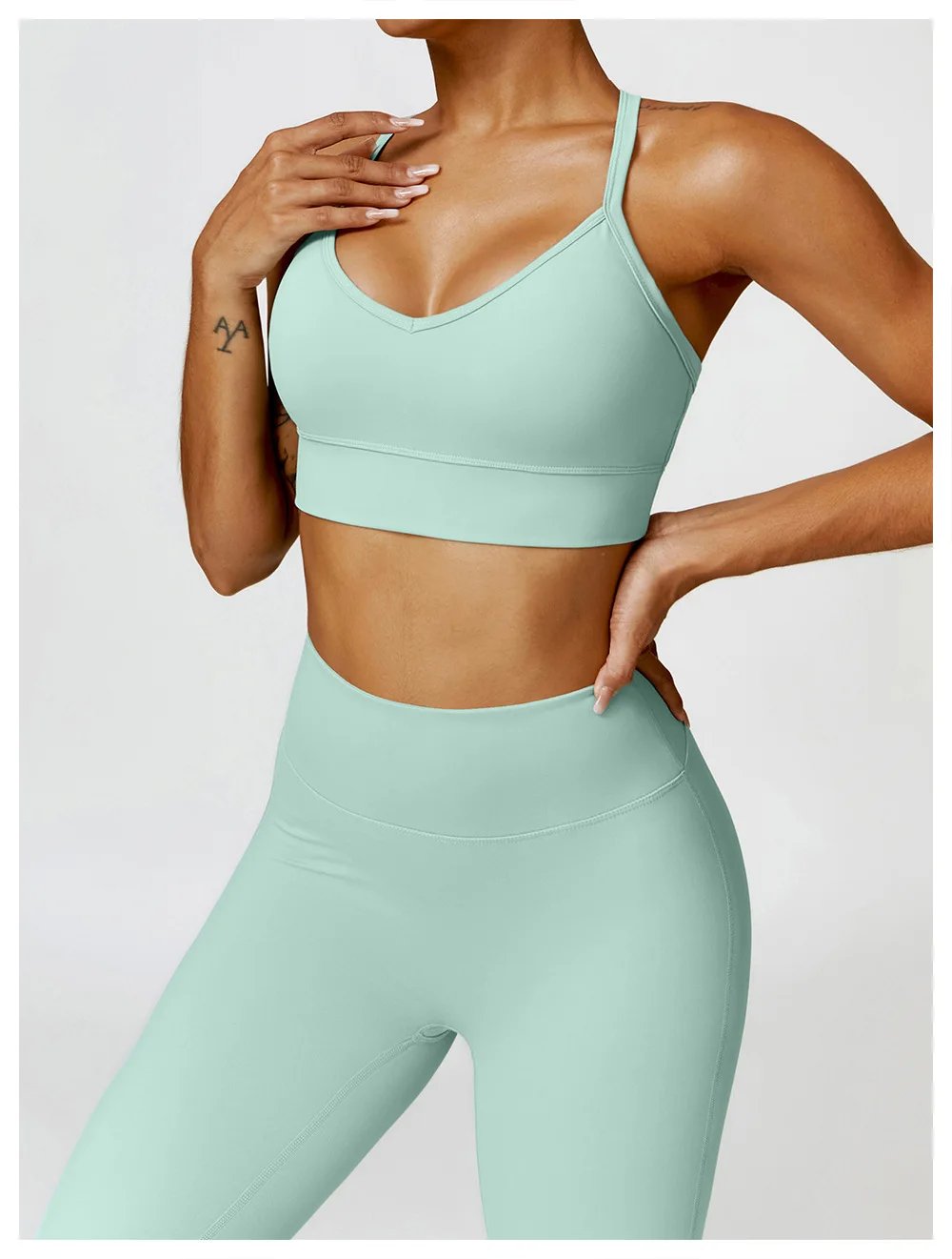 3PCS Seamless Sports Set Women Flared Pants Workout Suit Seamless Yoga Clothing Gym Bra Sportswear Female Running Jackets Set 