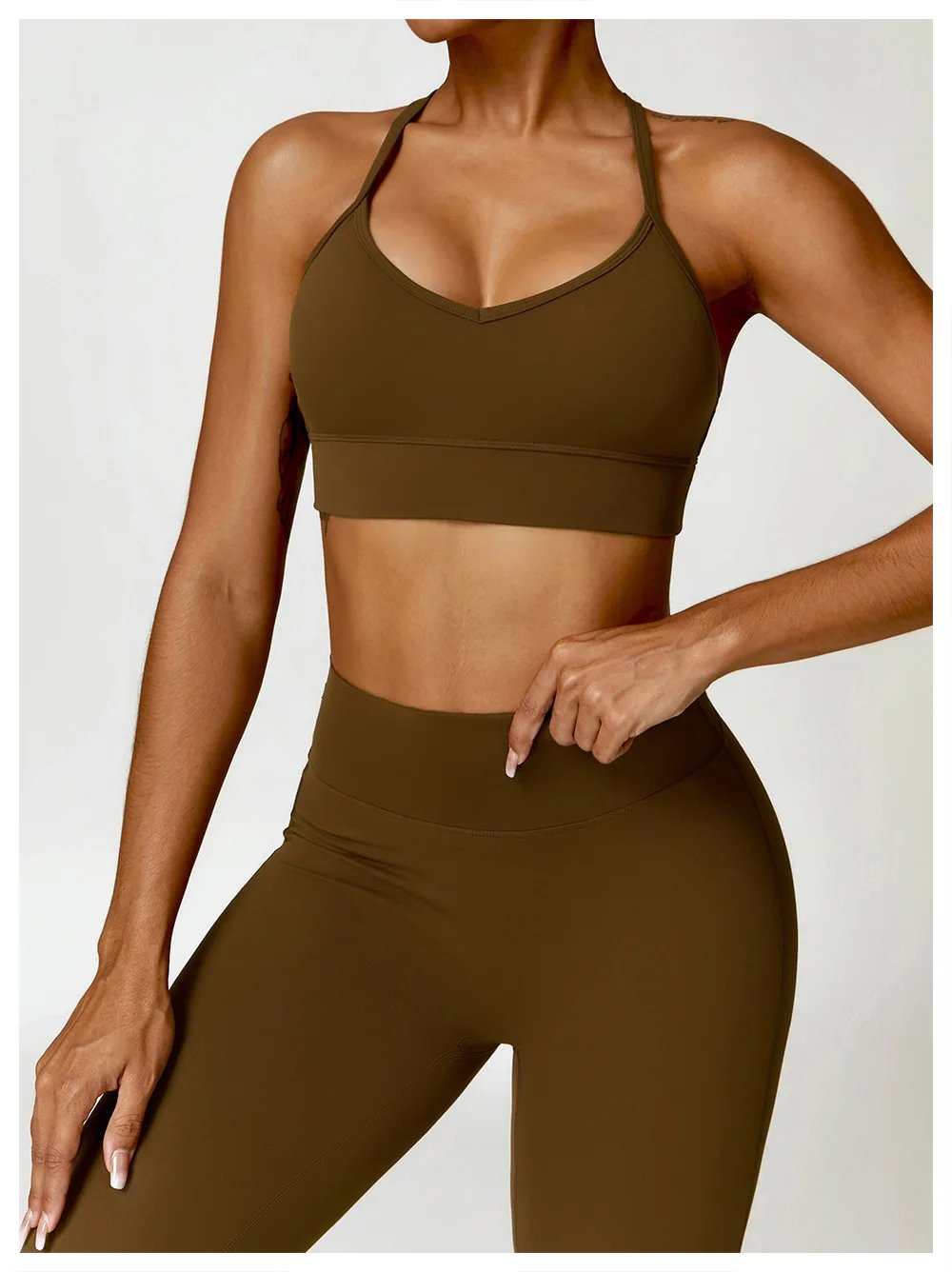 3PCS Seamless Sports Set Women Flared Pants Workout Suit Seamless Yoga Clothing Gym Bra Sportswear Female Running Jackets Set 