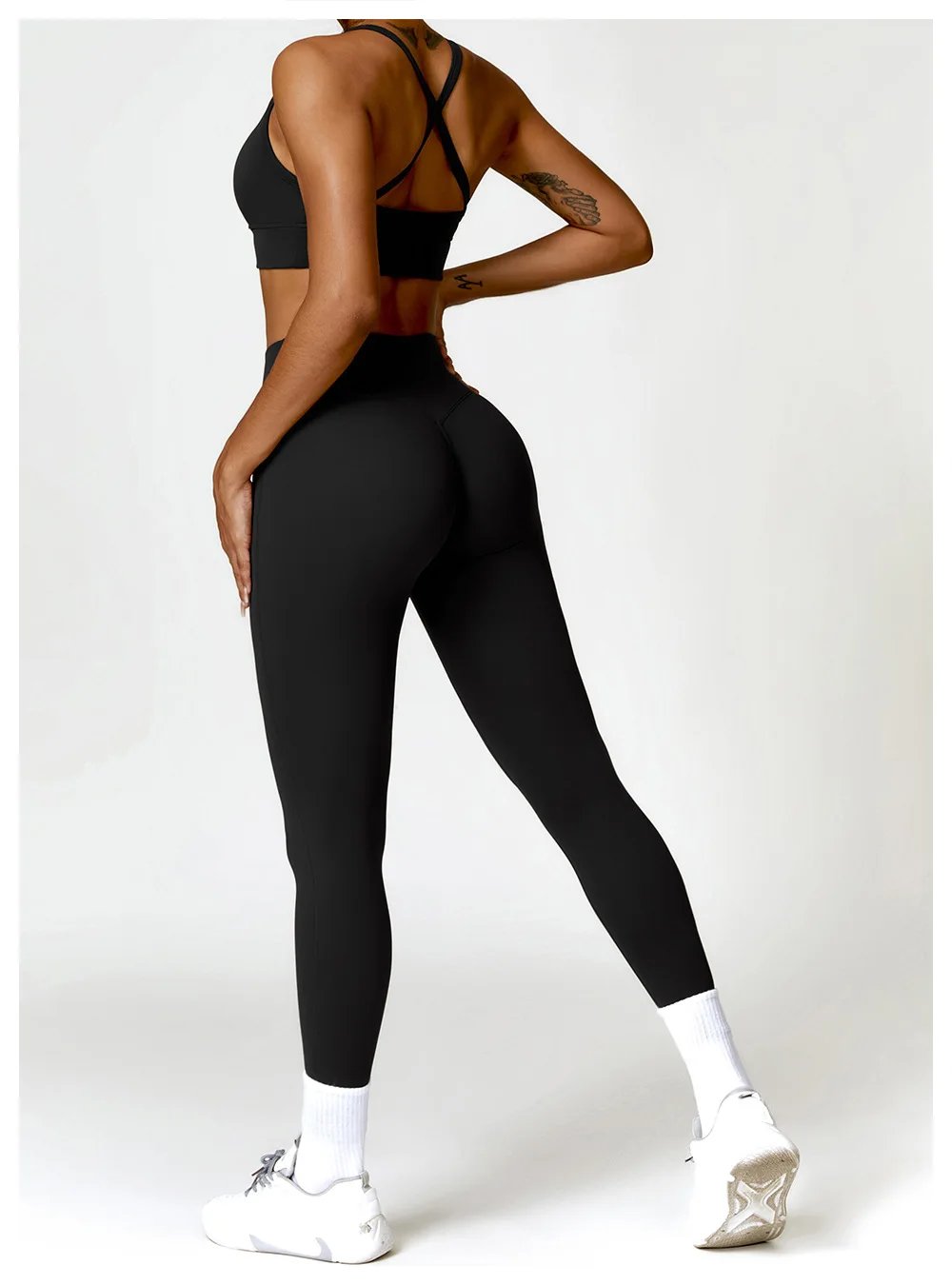 3PCS Seamless Sports Set Women Flared Pants Workout Suit Seamless Yoga Clothing Gym Bra Sportswear Female Running Jackets Set 