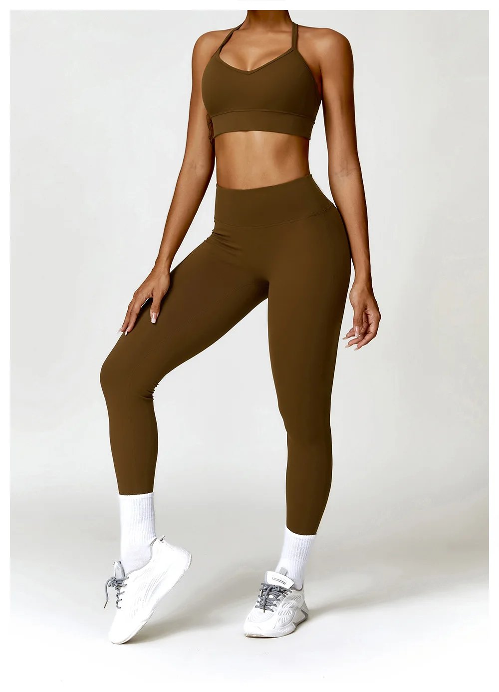 3PCS Seamless Sports Set Women Flared Pants Workout Suit Seamless Yoga Clothing Gym Bra Sportswear Female Running Jackets Set 