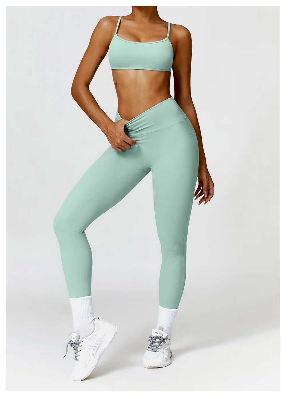 3PCS Seamless Sports Set Women Flared Pants Workout Suit Seamless Yoga Clothing Gym Bra Sportswear Female Running Jackets Set 