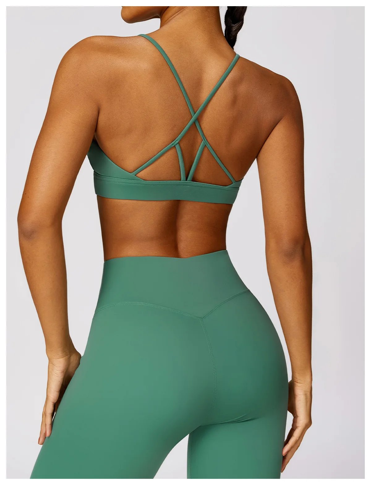 Yoga Set 2 Pieces Women Tracksuits Workout Sportswear Gym Clothing Fitness Long Sleeve Crop Top High Waist Leggings Sports Suits