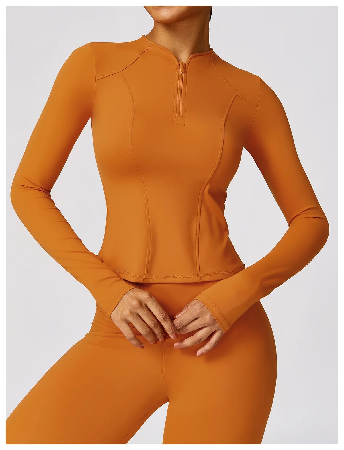 Yoga Set 2 Pieces Women Tracksuits Workout Sportswear Gym Clothing Fitness Long Sleeve Crop Top High Waist Leggings Sports Suits