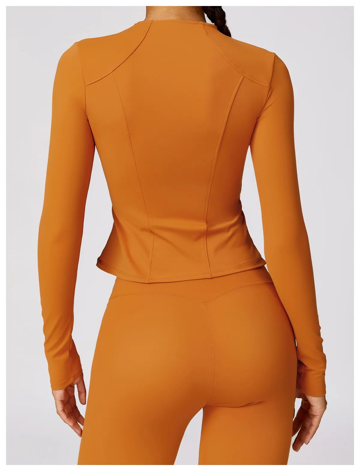 Yoga Set 2 Pieces Women Tracksuits Workout Sportswear Gym Clothing Fitness Long Sleeve Crop Top High Waist Leggings Sports Suits