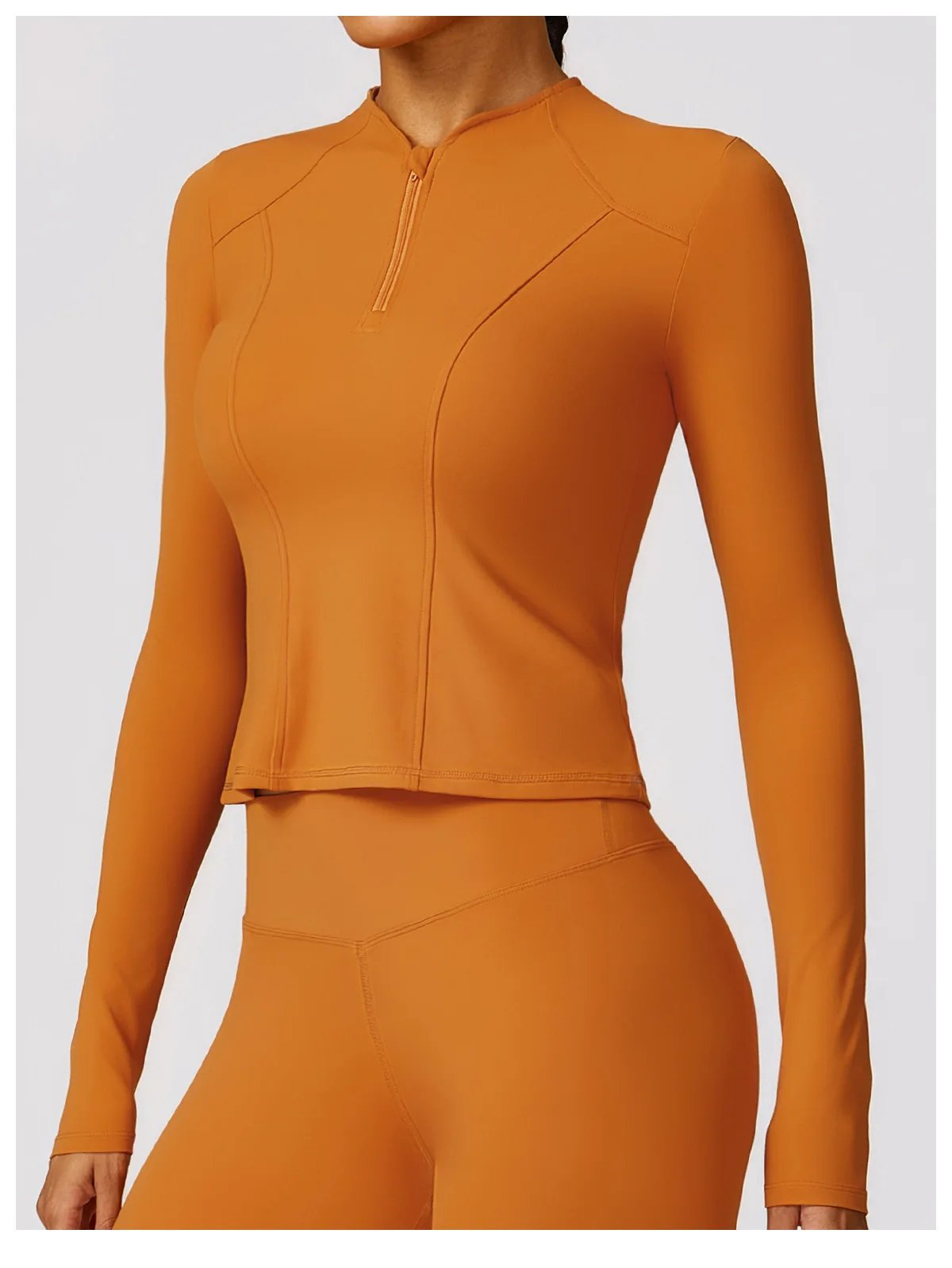 Yoga Set 2 Pieces Women Tracksuits Workout Sportswear Gym Clothing Fitness Long Sleeve Crop Top High Waist Leggings Sports Suits